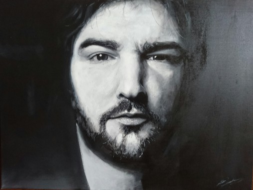 Commande. Acrylique sur toile, 80 x 60, environ 10h.