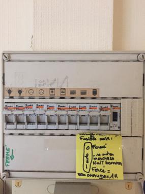 Tableau électrique avant travaux