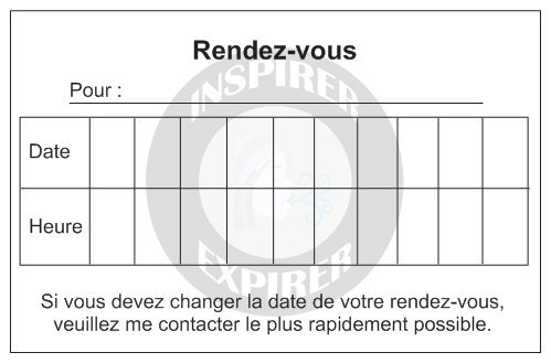 Votre carte de Rendez Vous