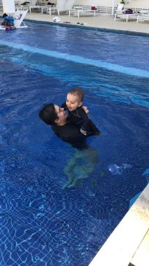 Diversão na piscina!