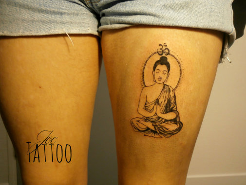 boudha sur une cuisse (140€)