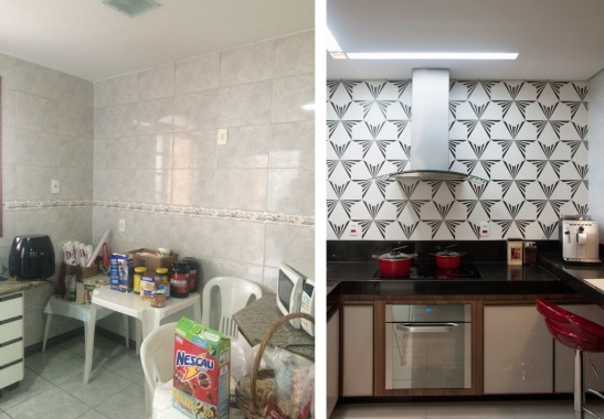 Antes e depois cozinha