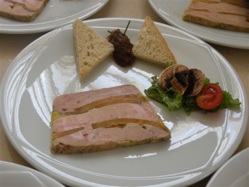 Terrine de Foie Gras à la Patate Douce, et Rhum Vieux, Chutney de Figues