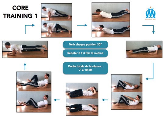 Routine de gainage ados-lombaire
