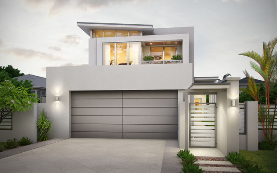 Very clean proffesional look, Alucobond panelling on an aluminium frame - 100% Garage Doors