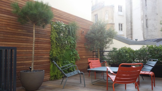 Conception et réalisation et maintenance de cette terrasse