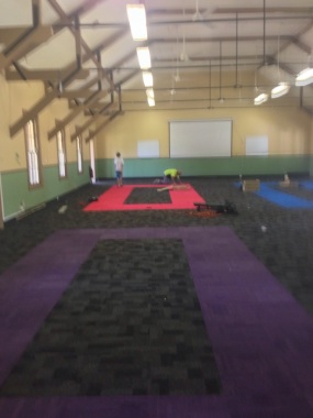 Unique Carpet tile design, International Football School