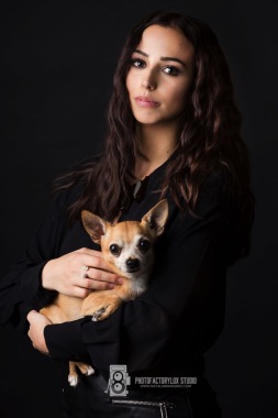 Portrait avec son animal de compagnie