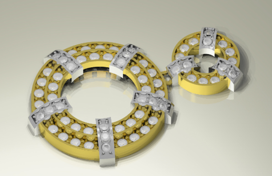 Pendiente realizado para Creaciones Chiralt