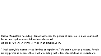 Sm Wedding Planners
