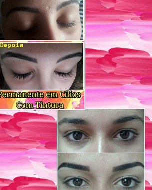 Permanente em Cílios e Designer de sobrancelhas