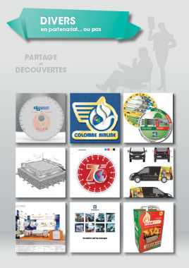 Divers : présentation PowerPoint, label, stickers, etc...