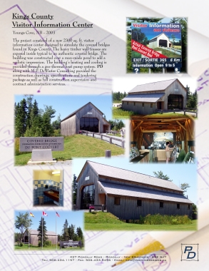 Visitor Information Center
Simulated Covered Bridge Design