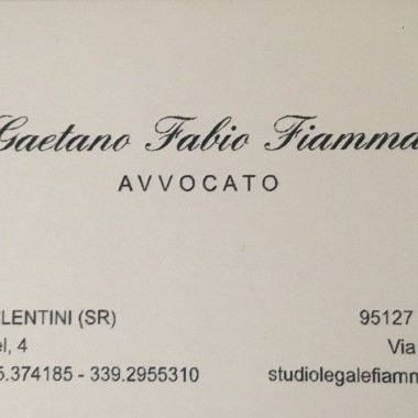 Studio Legale Avv. Gaetano Fabio Fiamma