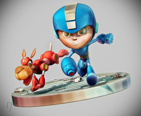 Tributo a megaman, zbrush sculpt