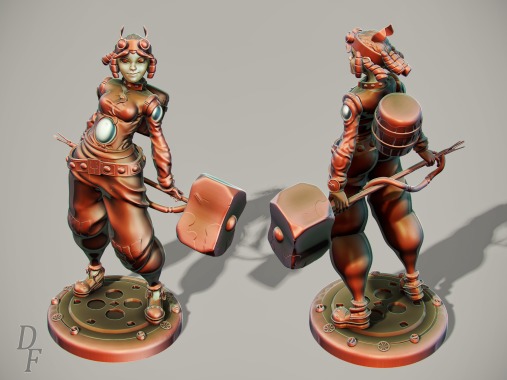 Dofus game Sculpt concept Zbrush