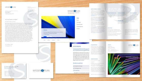 Corporate Design Wissensplan