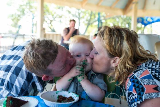 Lachlan and Family - Birthday Smash