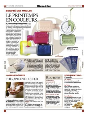Article Direct Matin  Eft new Life, en bas de page à gauche