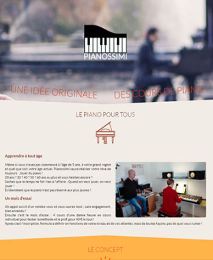Site vitrine Pianossimi