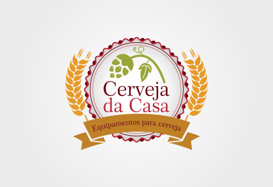 Logotipo criado para a Cerveja da Casa, especializada na venda de quipamentos para produção de cerveja artesanal