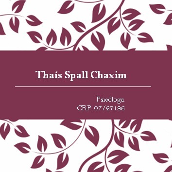 Psicóloga Thaís Spall Chaxim