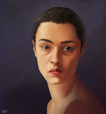 Portrait painting digital 