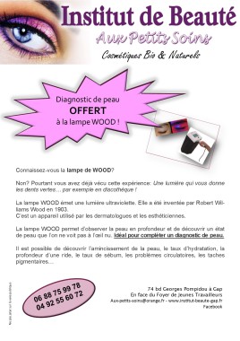 Diagnostic de peau offert!