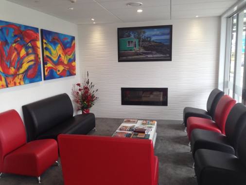Come on in a bit earlier to relax in our waiting room with a good book and a cup of coffee