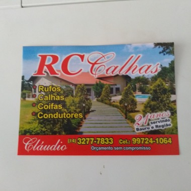 Calhas Rufos Condutor E Coifas Etc