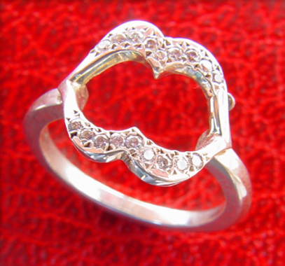 bague argent 925‰ oxydes de zirconium