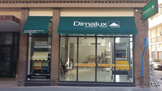 Fachada tienda Toldos Dimalux