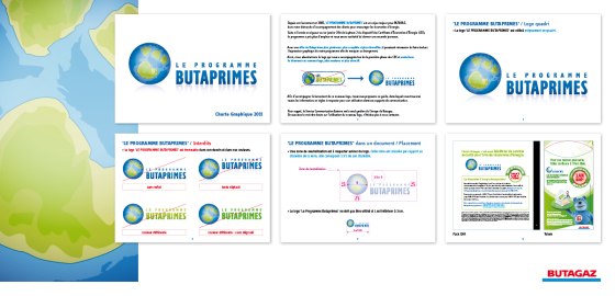AGENCE .V. I Butagaz I Création/Réalisation I Logo Butaprimes I Charte graphique