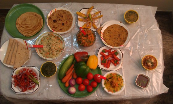 A rich spread for a party..