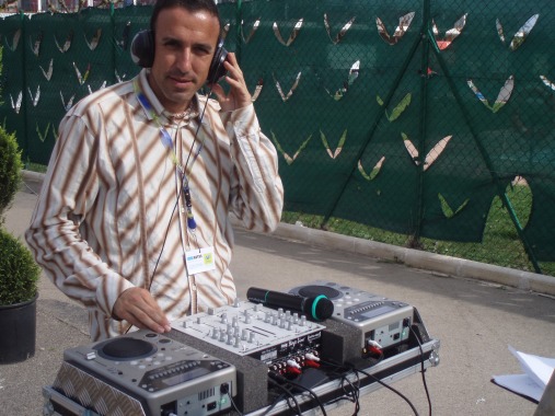 Dj en un evento.
