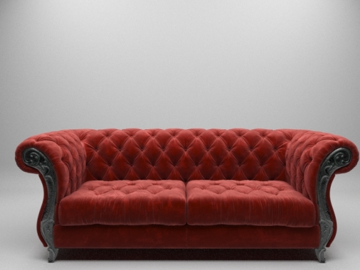 Render para exhibición de muebles