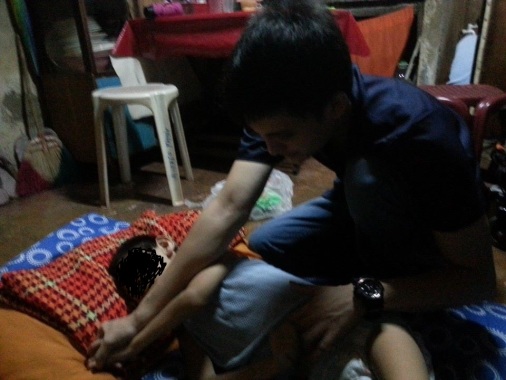 Treating a patient with cerebral palsy.