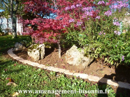 Bordure en pavé 
