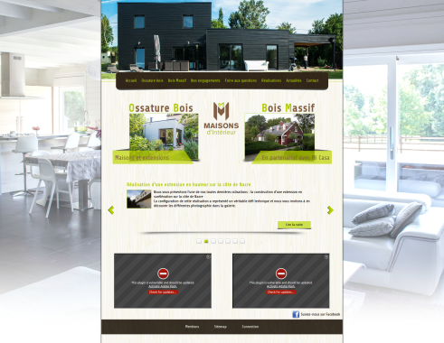 Nerepix- réalisation d'un site internet vitrine pour le client Mailleure Maison
