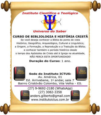 Curso de Bibliologia e História Cristã