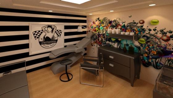 Projeto de uma loja de esportes com estúdio de tatuagem