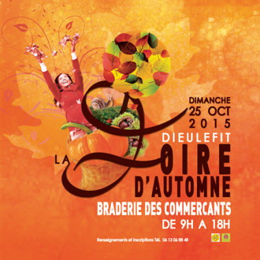 FOIRE D'AUTOMNE DIEULEFIT 2015 
Flyer 14 x 14 cm - Recto