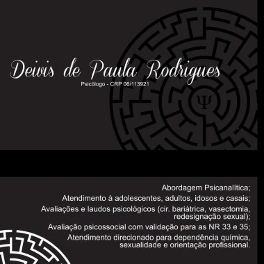 Psicólogo Deivis De Paula Rodrigues