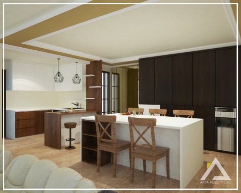 Kitchen Set & Island Table Pondok Mutiara
