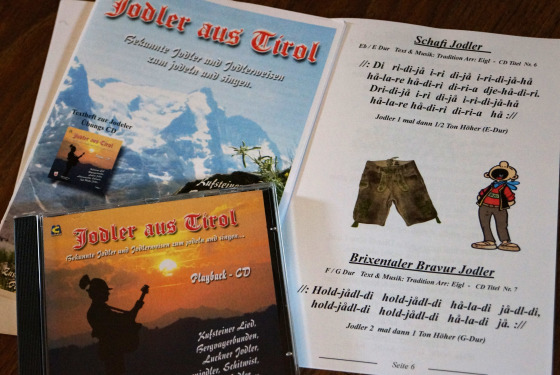 Jodelheft, Übung's CD...