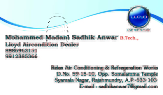 need air condition 
call us 
the best air condition with the reasonable prices Lloyd