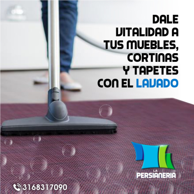 Limpieza de Persianas, Muebles y Colchones.