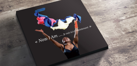 Création graphique, plaquette pour "MartineNMdanse".