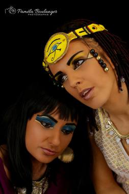 maquillage sur le thème égyptien,