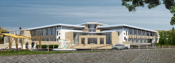 Exterior Rendering, Town Hall